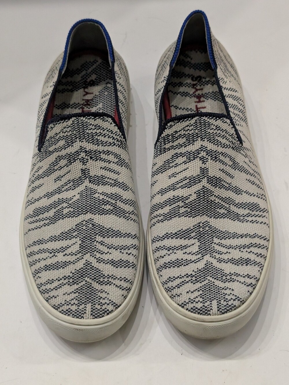 Rothy's Women's 9.5 The Sneaker Maritime Tiger Slip On Retired D2